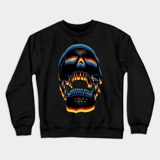 Skull Blurred wide open Crewneck Sweatshirt